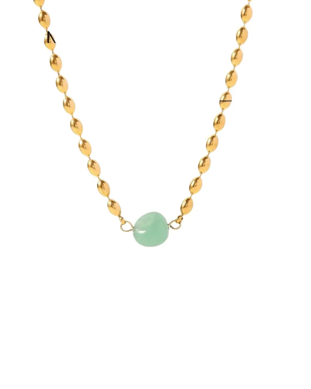 Luxy Emerald Pearly Necklace - Diatoms