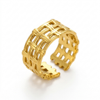 Interlocking Lattice Adjustable Ring
