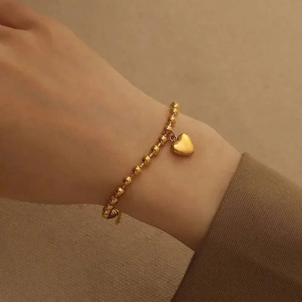 Majestic Love Gold Bracelet - Diatoms