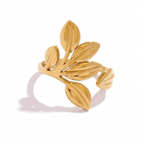 Imperia Leaf Adjustable Ring