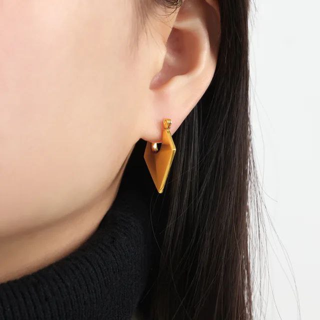 Radiant Gold Drop Earrings