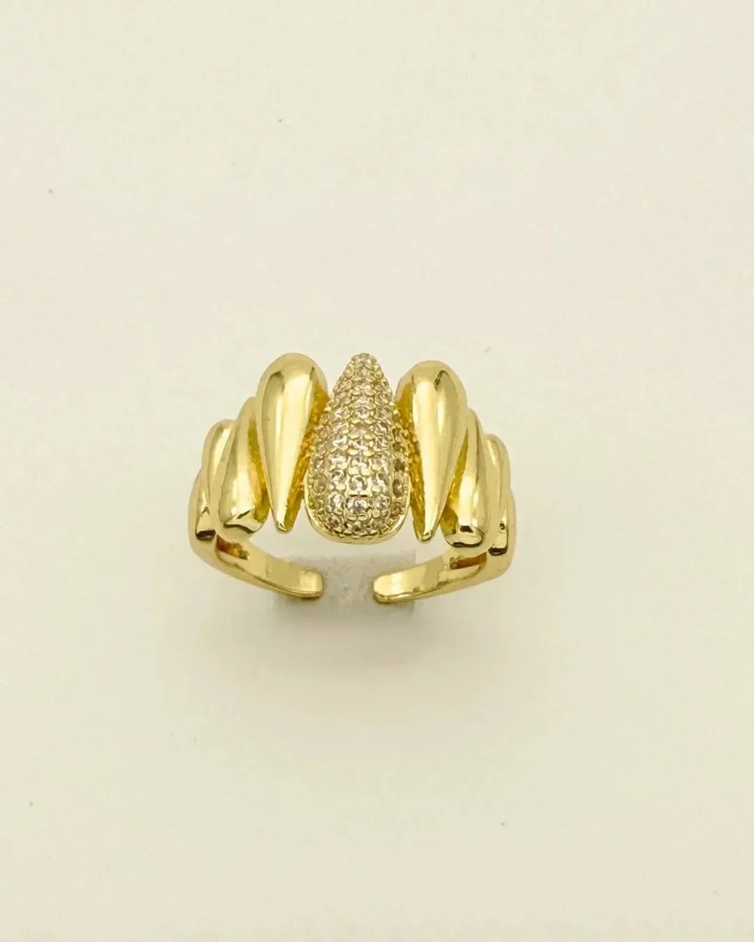 Retro Punk Geometric Open Rings - Diatoms