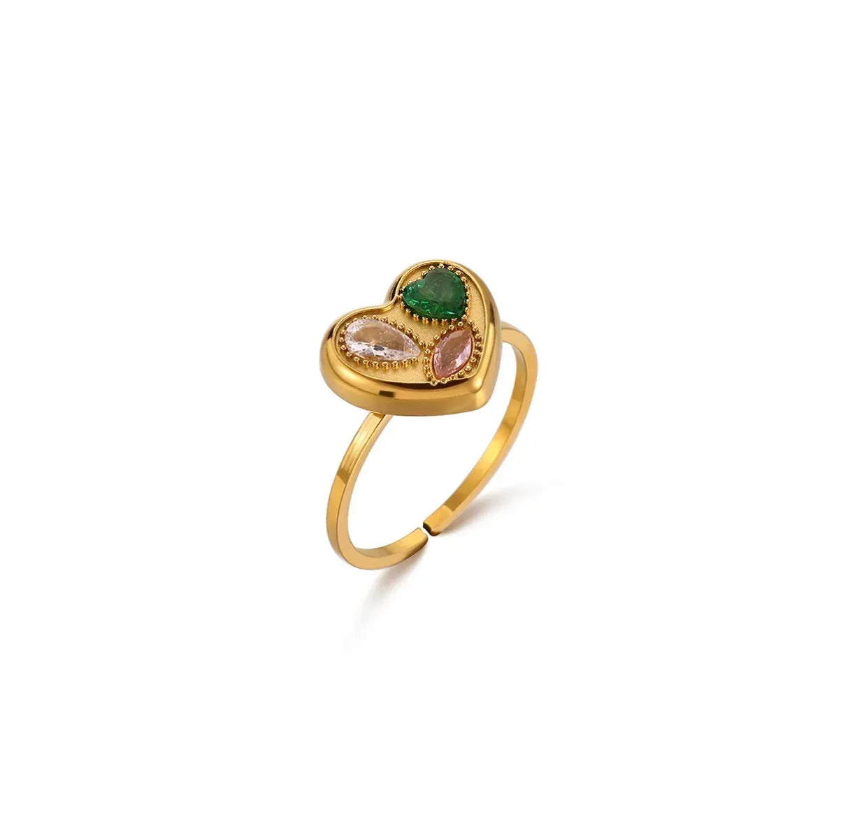 Tri-Gem Amour Ring