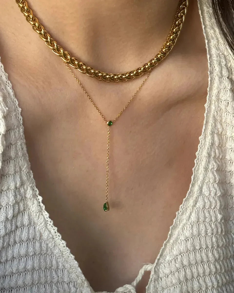 Collar Emerald Necklace - Diatoms