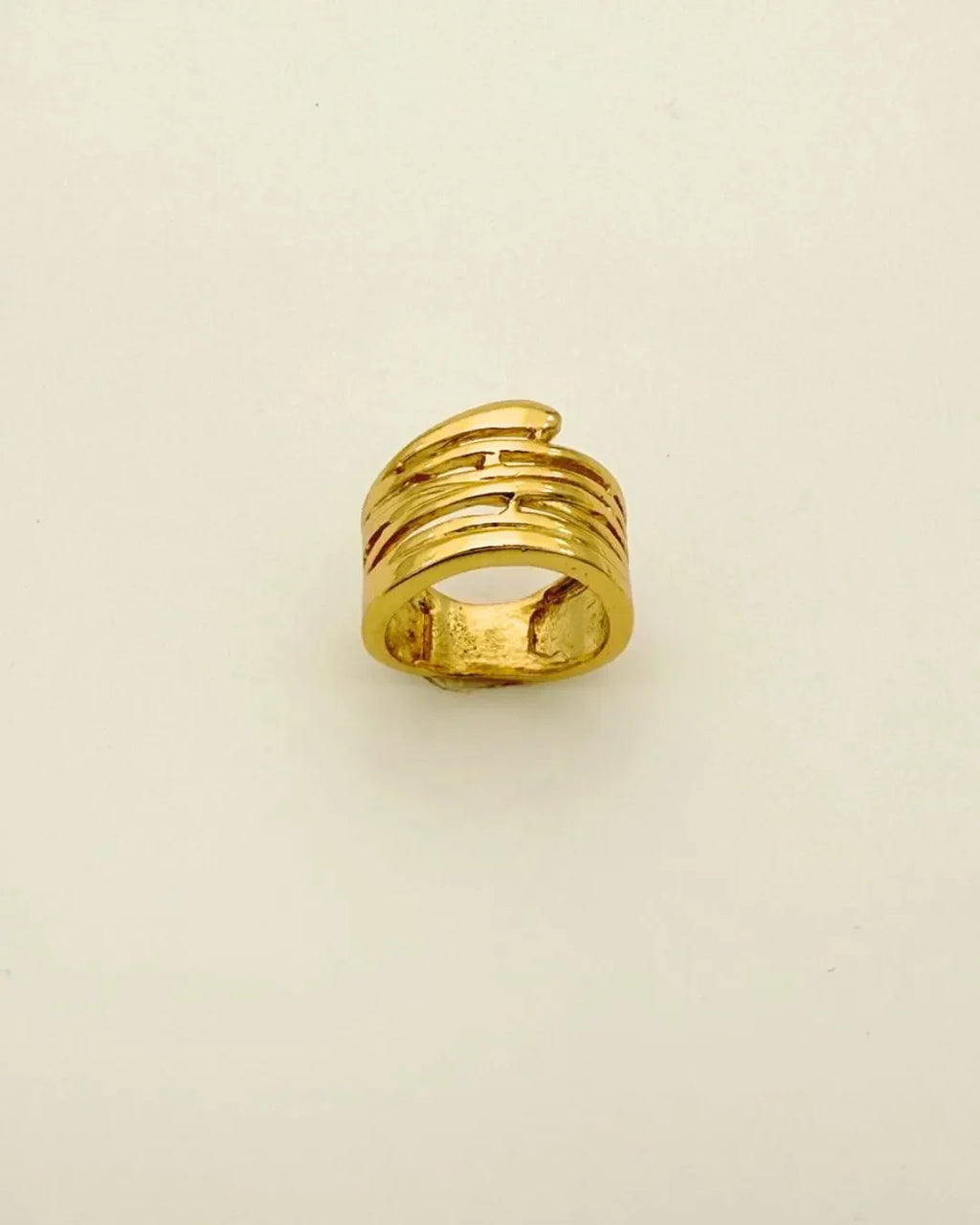 Luxe Gold Wrap Ring - Diatoms