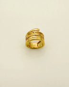 Luxe Gold Wrap Ring - Diatoms