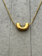 U Shape Necklace - Diatoms