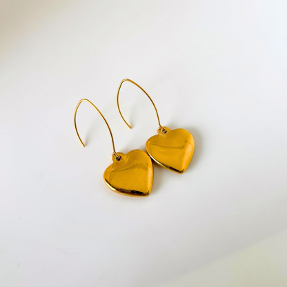 Oceanic Glow Heart Earrings