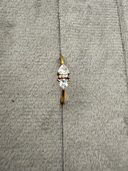 Minimal Classic Diamond Ring - Diatoms