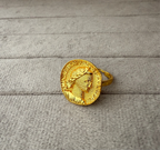 Luxe Vintage Gold Ring - Diatoms