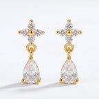 Iris Cluster Drop Earrings