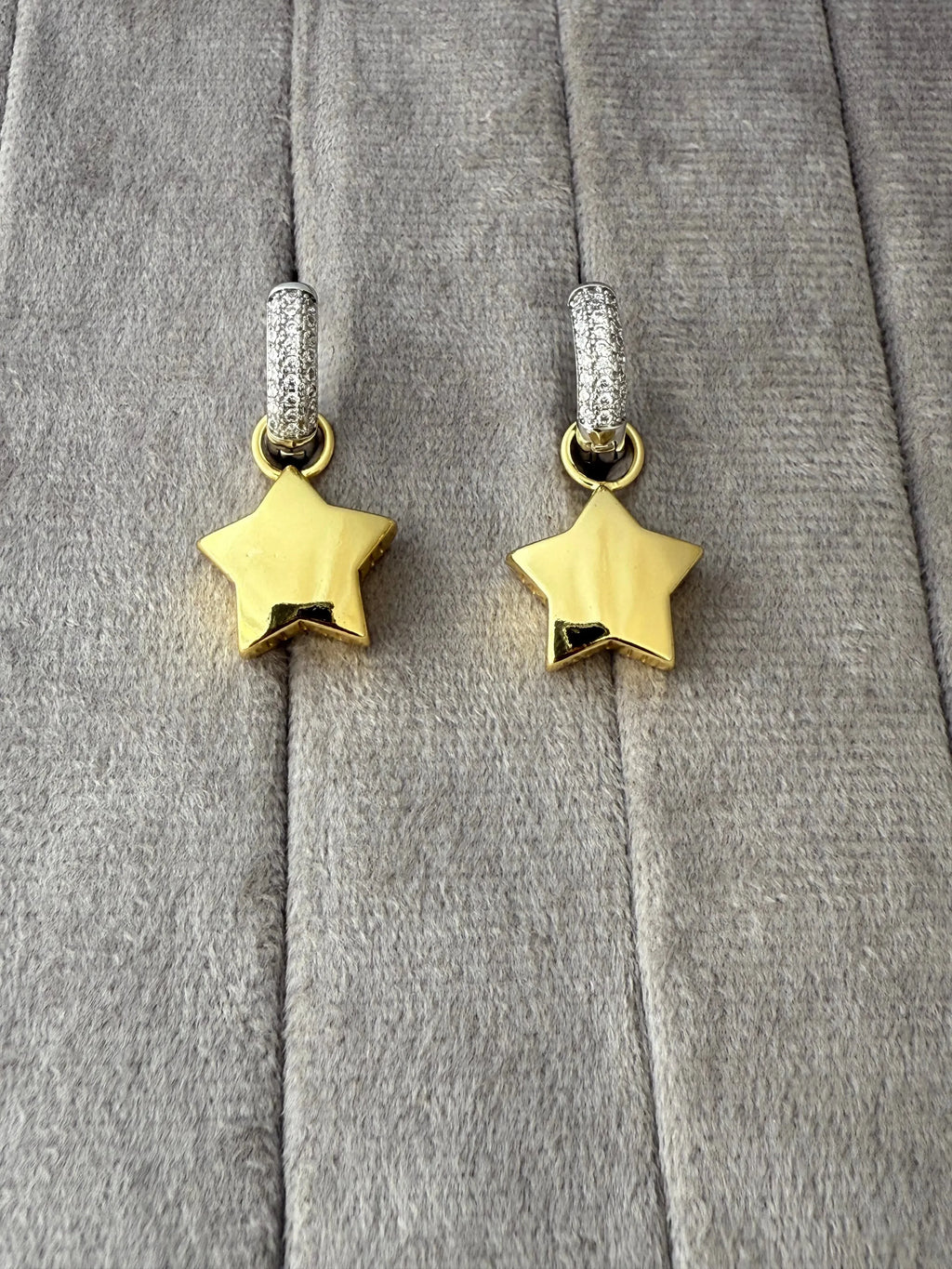 Commute Star Heart Shape Drop Earrings - Diatoms
