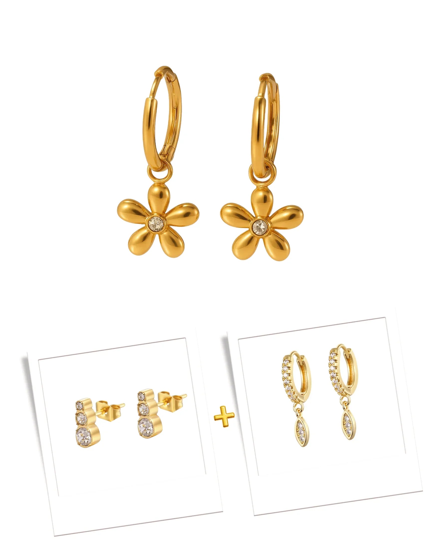 Everyday Spark Combo Earrings Set