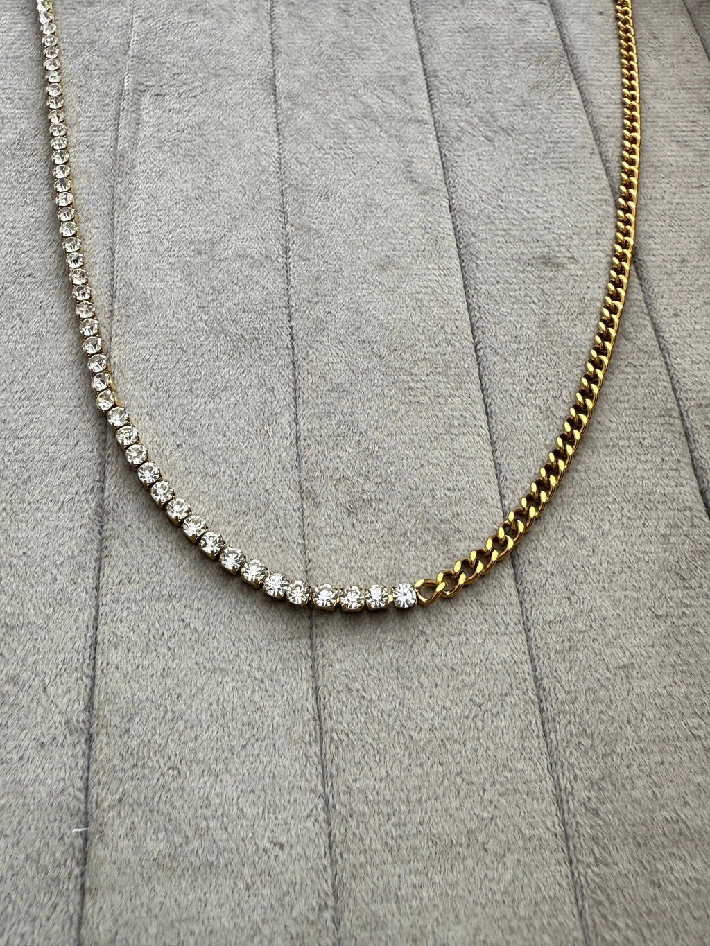 Luxe Gilded Diamond Necklace - Diatoms