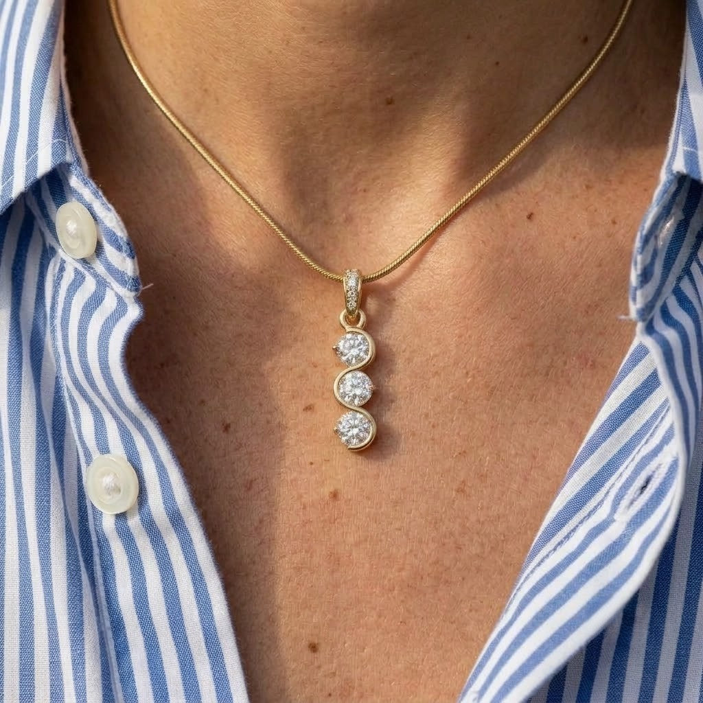 Diatoms Casual Style Diamond Necklace