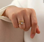 Empress Water Droplets Rings - Diatoms