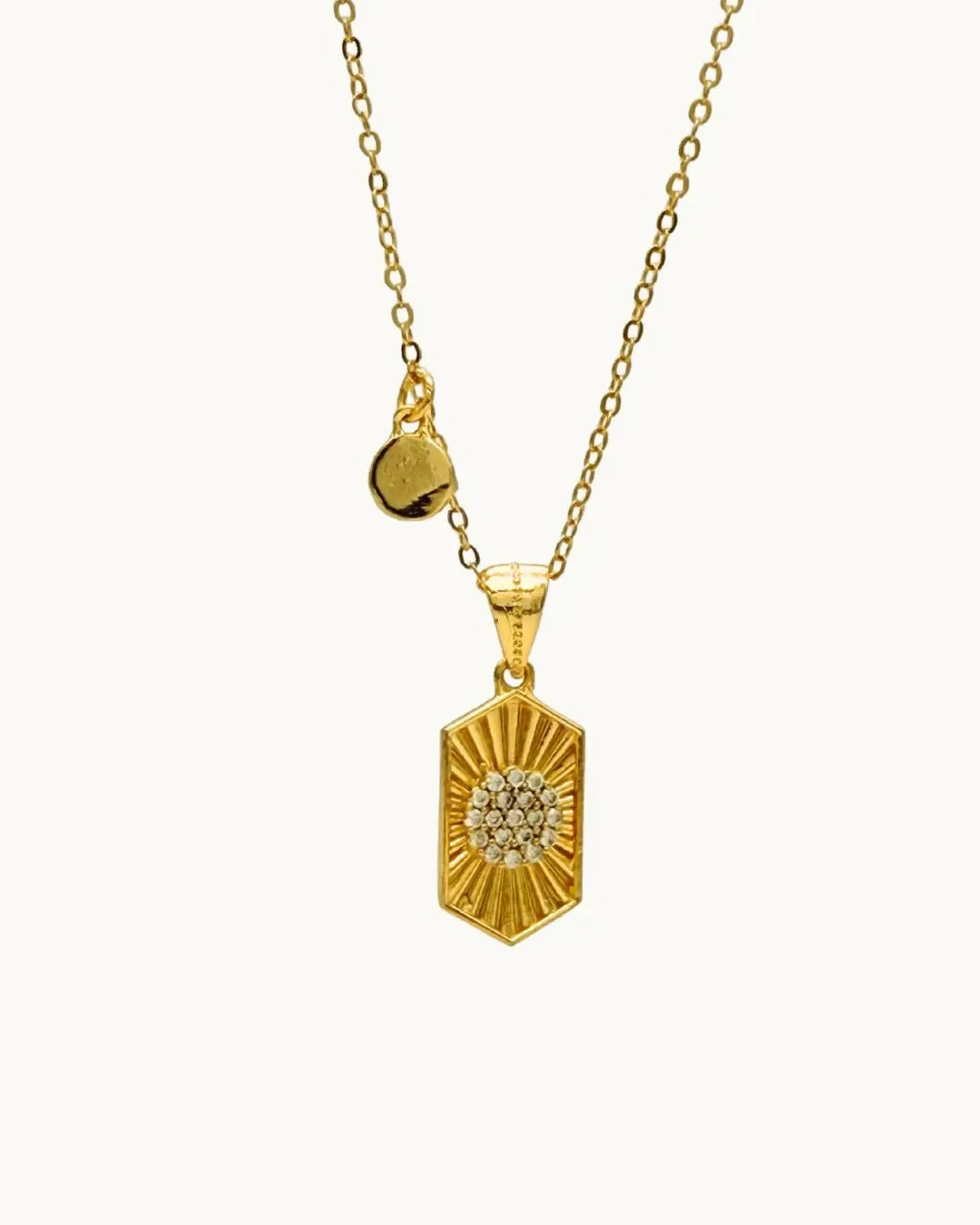 Luxe Gold Sun Ray Necklace - Diatoms