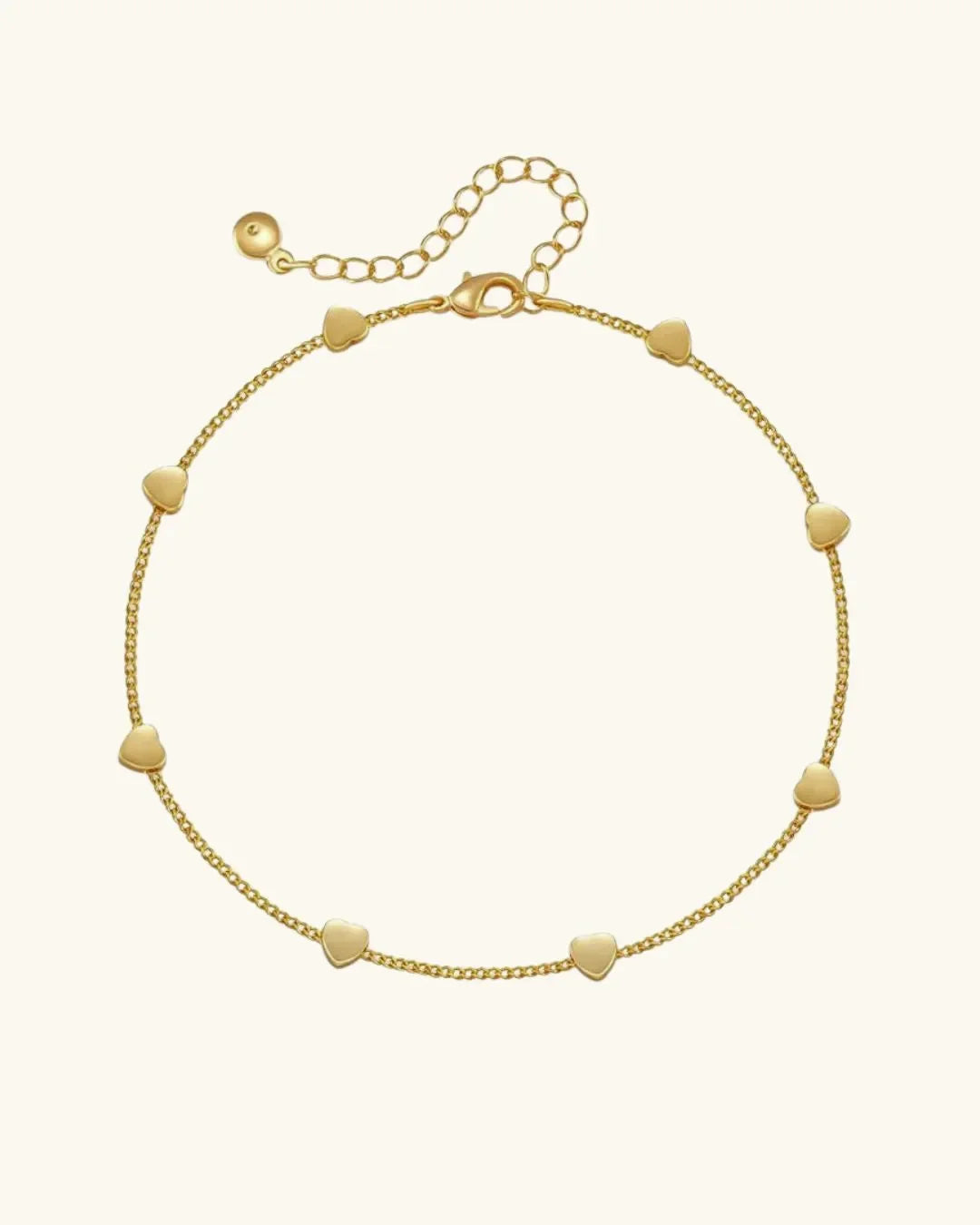 Heart Shape Anklet - Diatoms