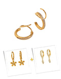 Subtle Shine Combo Earrings Set