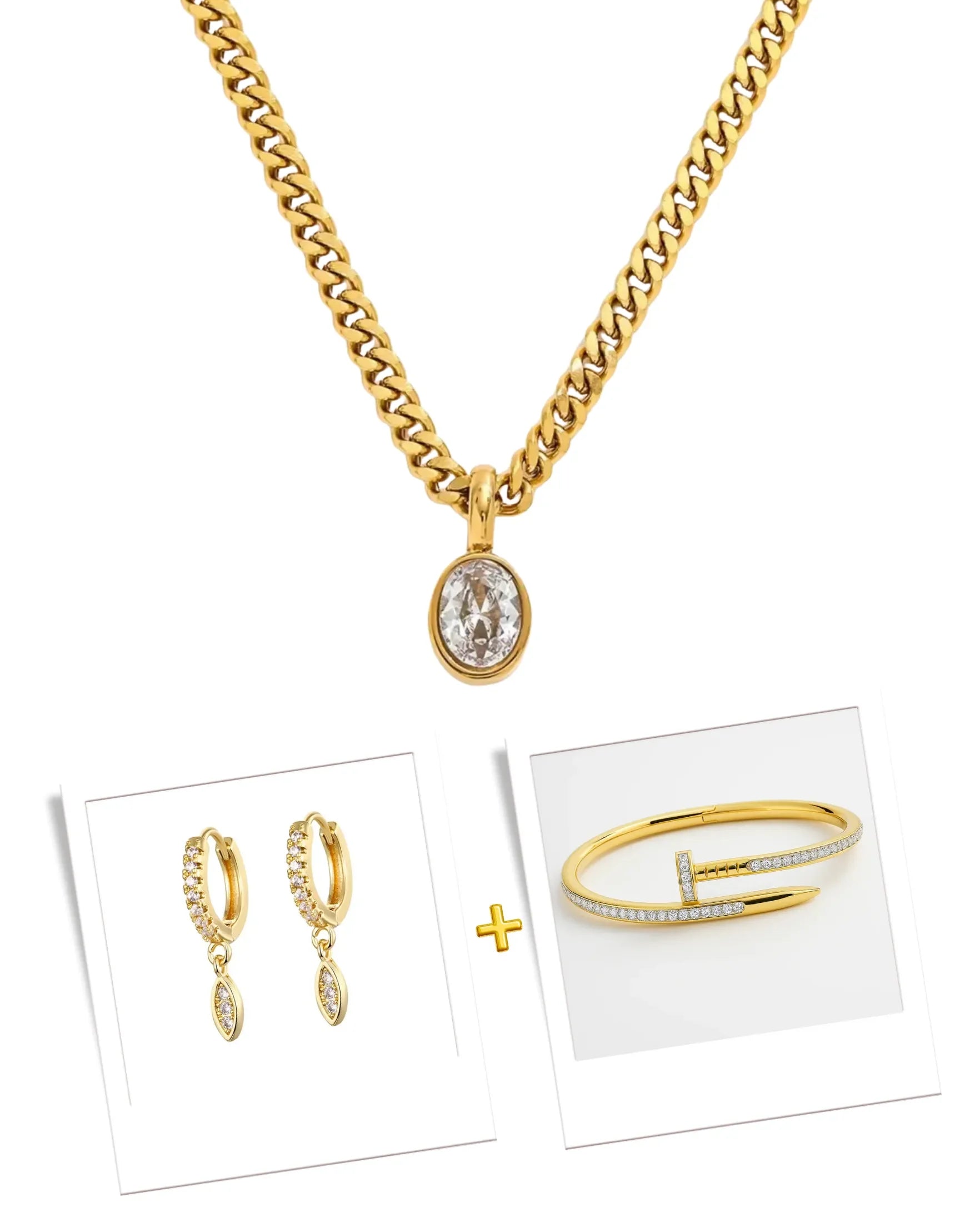 Everyday Grace Combo Necklace Earring Bracelet Set