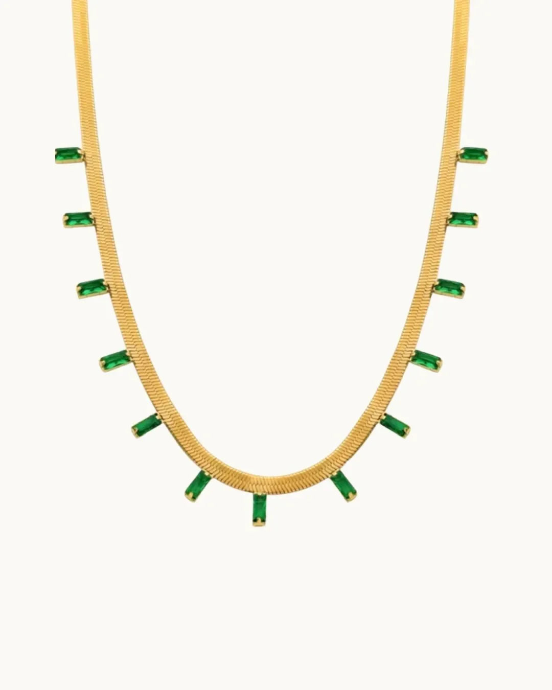 Classic Green Necklace - Diatoms