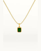 Green Emerald Necklace - Diatoms