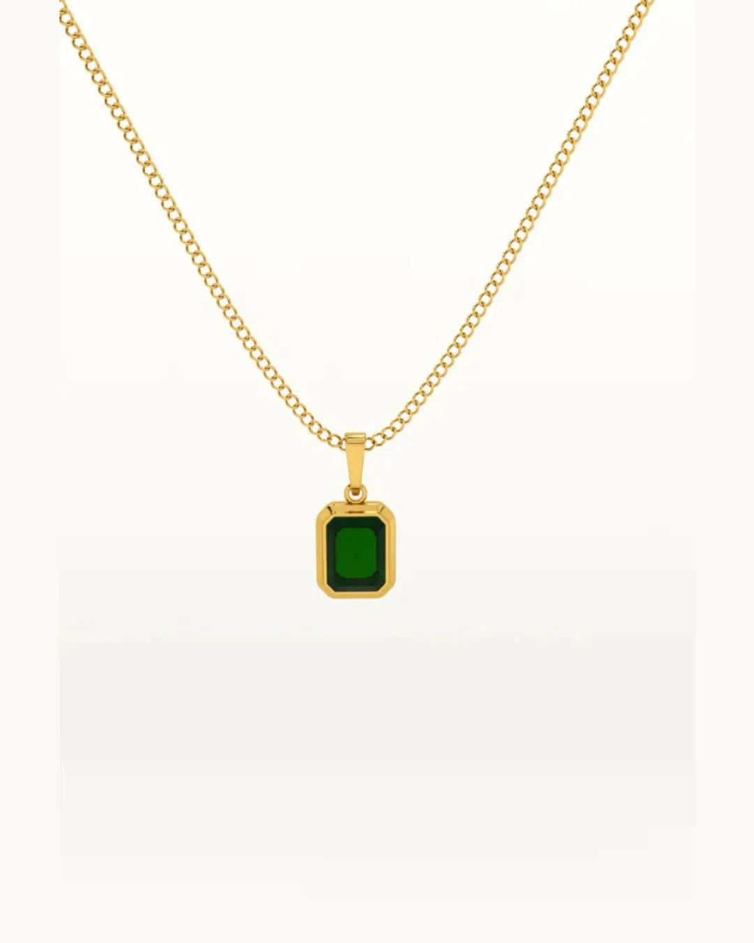 Green Emerald Necklace - Diatoms