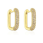 Geo-Glow Huggies Earrings