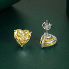 Radiant Yellow stone studs - Diatoms