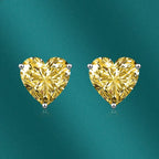Radiant Yellow stone studs - Diatoms