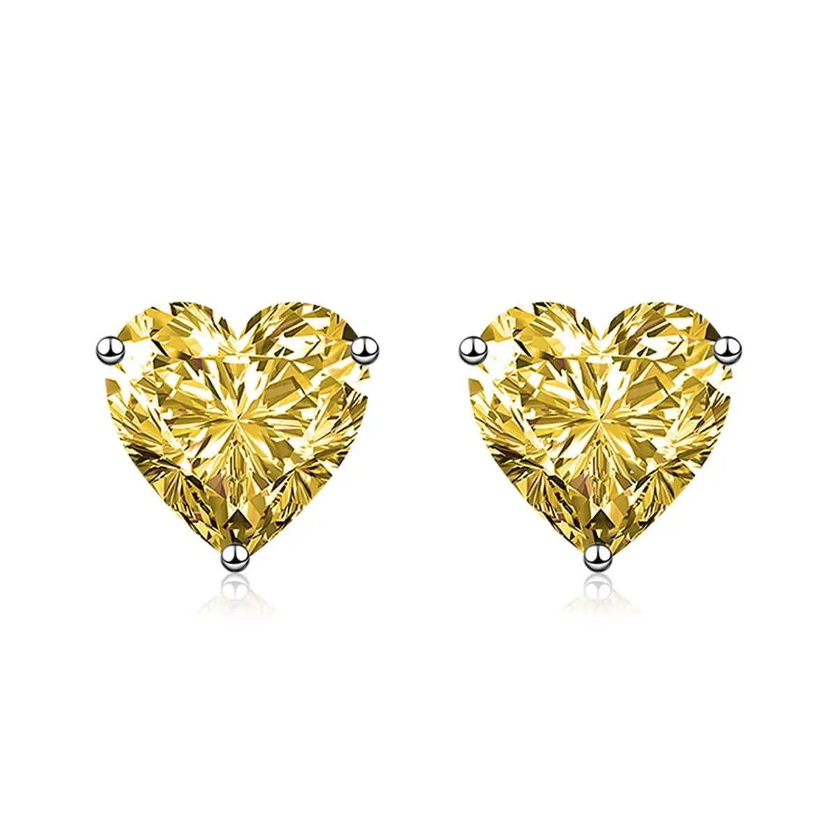 Radiant Yellow stone studs - Diatoms