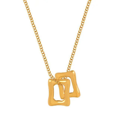 Square Hollow Geometric Classic Pendant