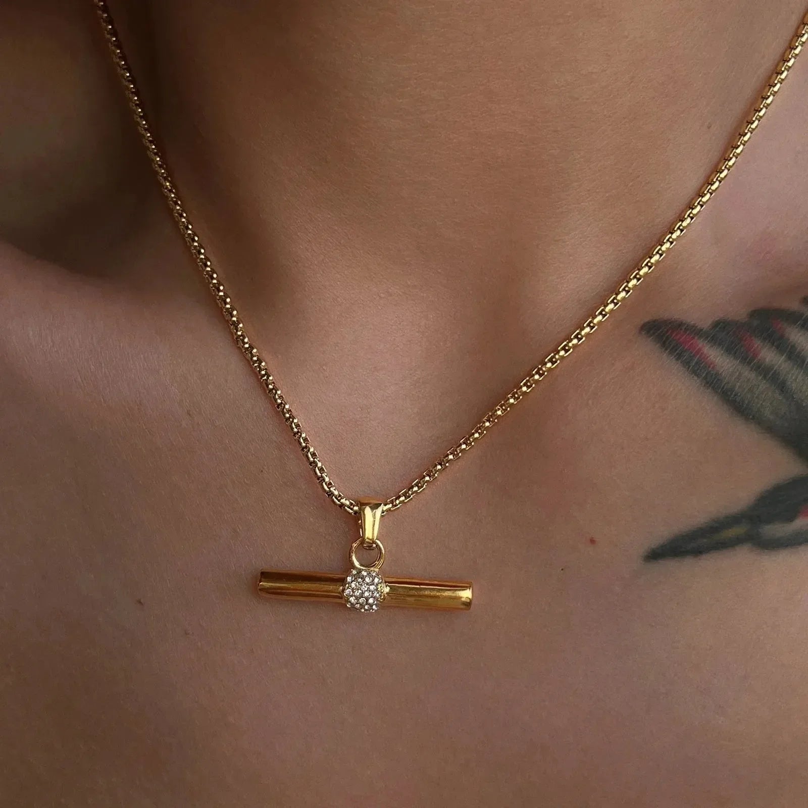 T-Shaped Pendant - Diatoms