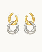 Luxe Duo Hoop Earrings - Diatoms