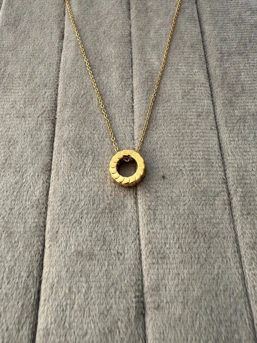 Luxe Round Hollow Pendant - Diatoms