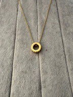 Luxe Round Hollow Pendant - Diatoms