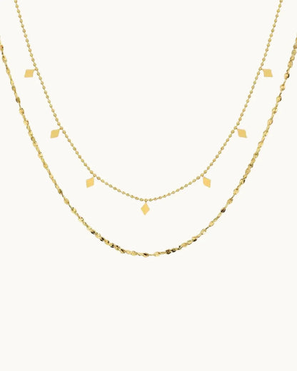 Opulent Aura Gold Chain Necklace - Diatoms