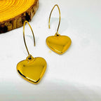 Oceanic Glow Heart Earrings - Diatoms