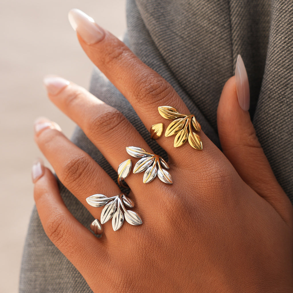 Imperia Leaf Adjustable Ring