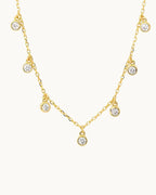 Luxe Multi Round Cubic Zirconia Necklace - Diatoms
