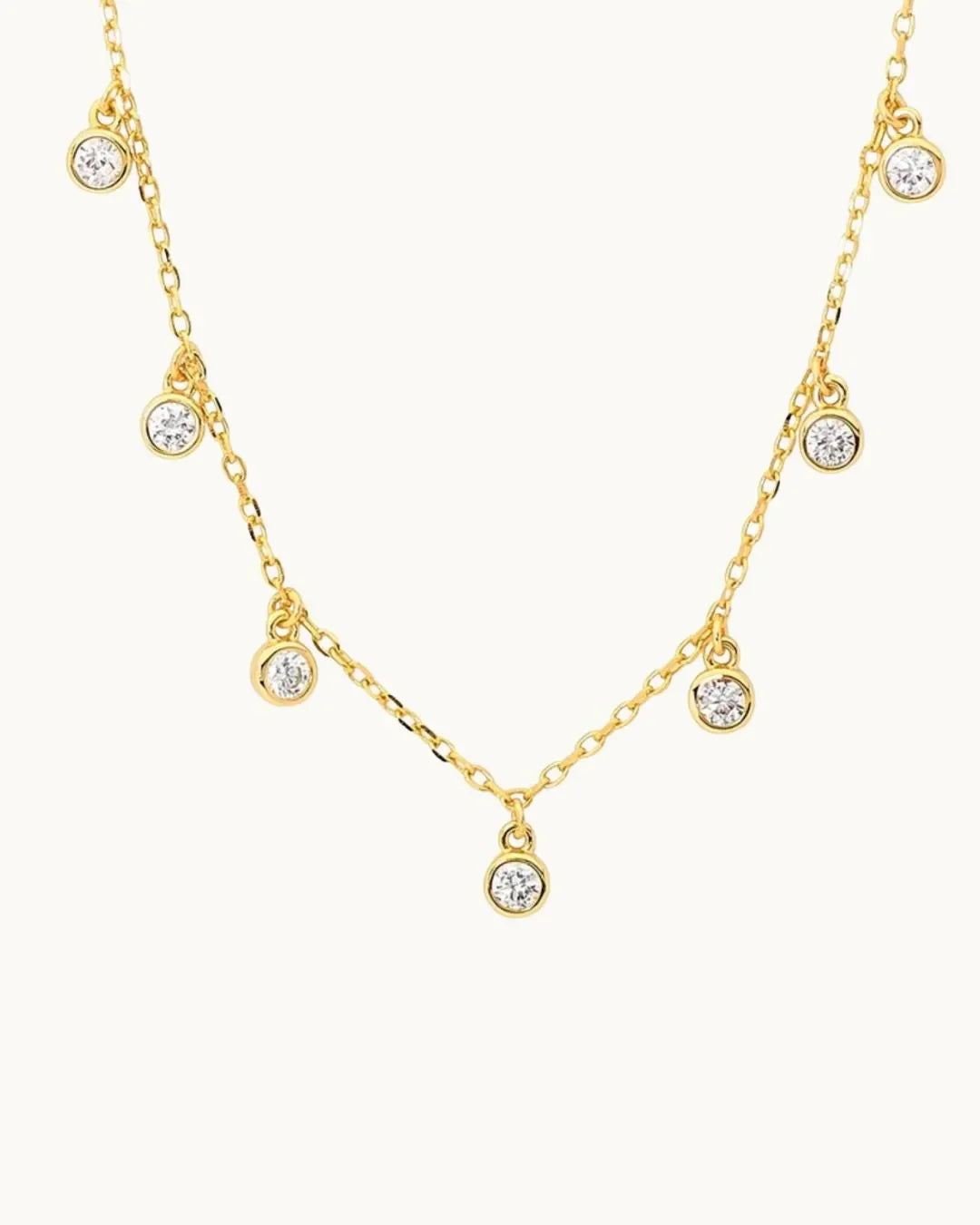 Luxe Multi Round Cubic Zirconia Necklace - Diatoms
