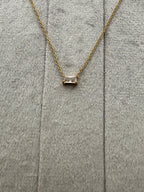 Luxy Rectangular Emerald Pendant - Diatoms