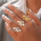 Imperia Leaf Adjustable Ring