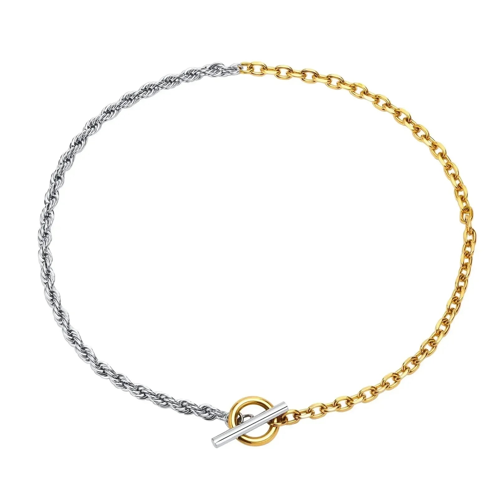 Luxy Two Tone Necklace - Diatoms