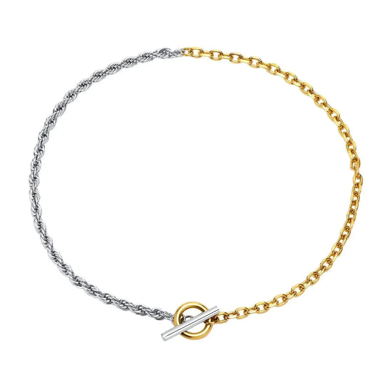 Luxy Two Tone Necklace - Diatoms