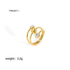 Trio Crest Adjustable Ring