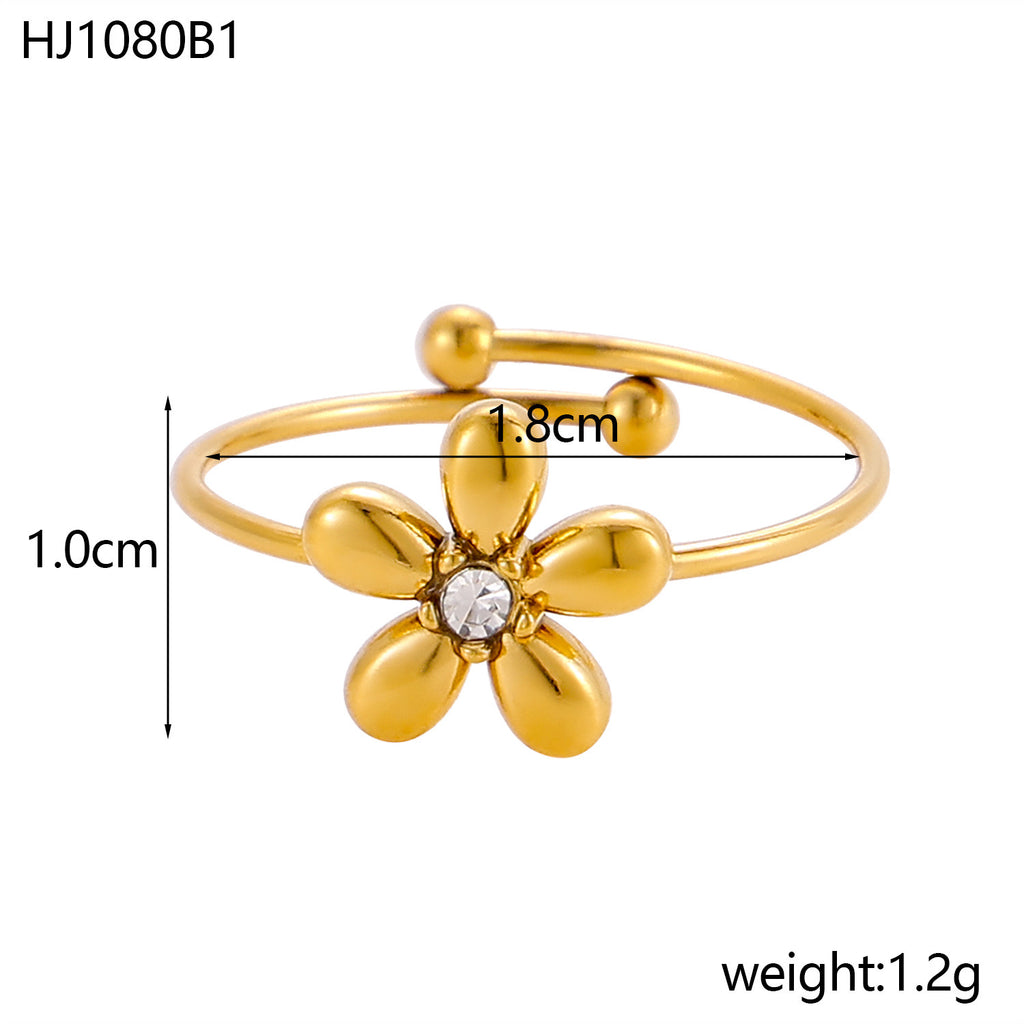 Flora Spark Adjustable Ring