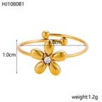 Flora Spark Adjustable Ring