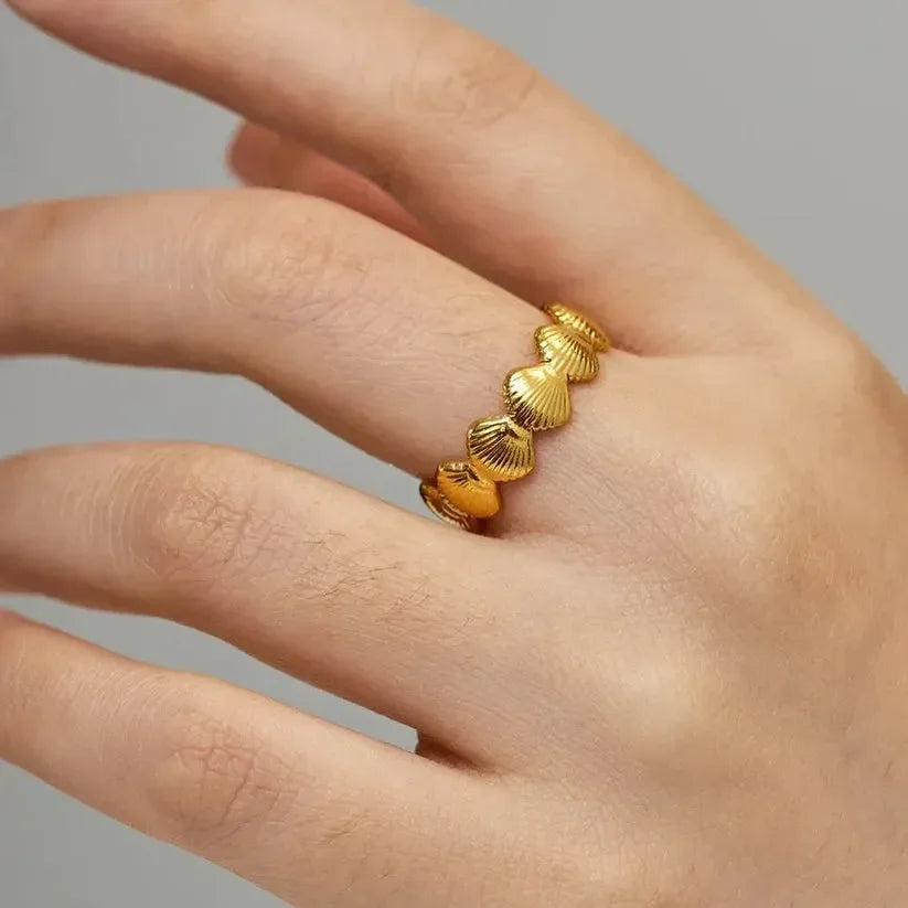 Luxy Sea Shell Ring - Diatoms