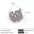 Elara Link Adjustable Ring